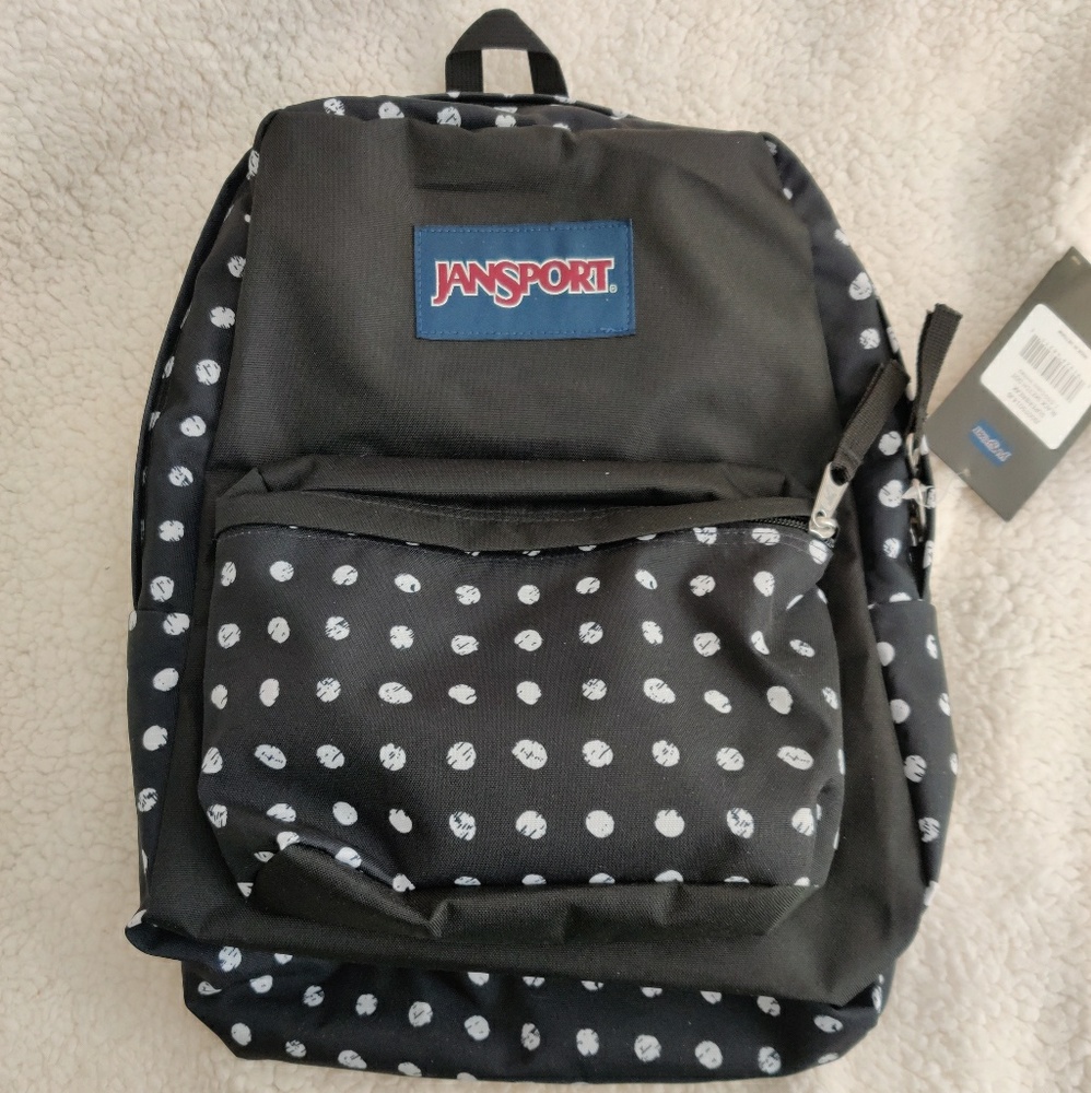 Jansport polka dot backpack
